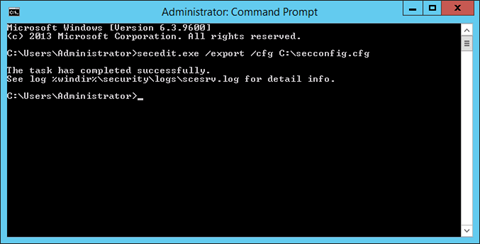 Export the Security Configuration (click for original screenshot)